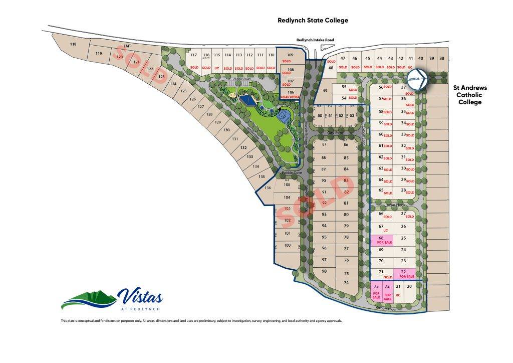 vistas at redlynch sales map October 2024